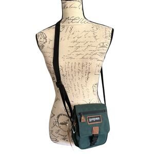 EastSport Vintage Green Canvas Adjustable Crossbody Travel Satchel Bag